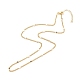 Collar de cadena de eslabones ovalados de latón para mujer NJEW-P265-03G-2