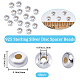 Beebeecraft 45Pcs 925 Sterling Silver Saucer Spacer Beads STER-BBC0005-41S-2
