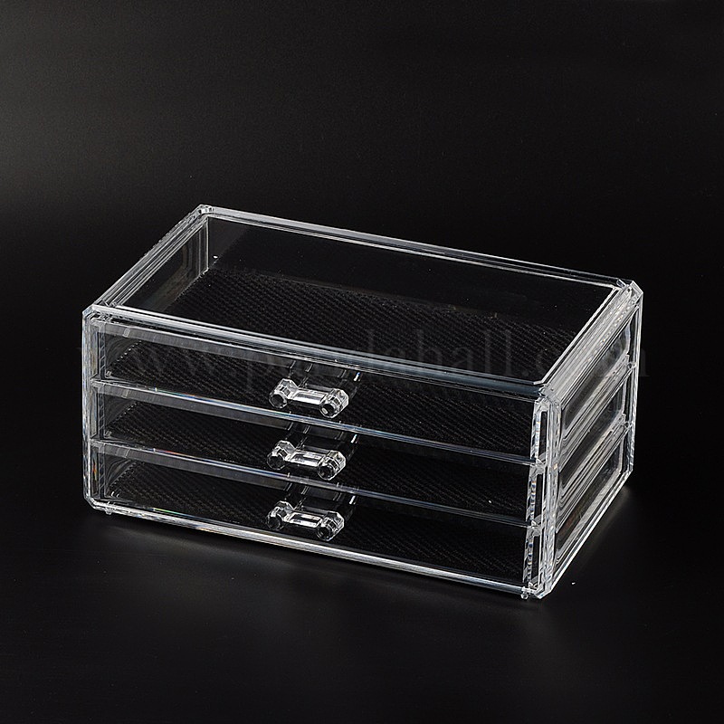 Wholesale 3 Compartments Plastic Jewelry Storage Boxes - Pandahall.com