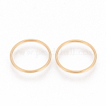 304 из нержавеющей стали связывание кольцо, кольцо, золотые, 16x0.8 мм