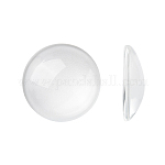 Transparente Glas Cabochons, klare Kuppel Cabochon für Cameo Foto Anhänger Schmuckherstellung, Transparent, 19.5~20x5.5 mm