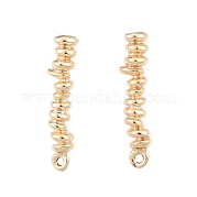 Brass Stud Earring Findings KK-G432-24G