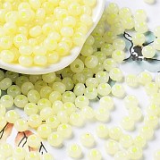 Стеклянные бусины с имитацией нефрита SEED-Z001-A-A07