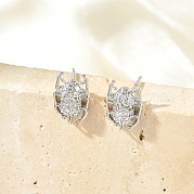 Серьги-гвоздики из циркония EJEW-R016-26P-07