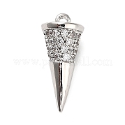 Латунные микро проложить кубического циркония подвески KK-L229-035P