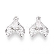 Латунные микро проложить кубического циркония подвески KK-T071-38P