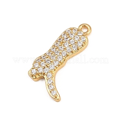Messing micro pave klare zirkonia anhänger&nbsp;CU-CBAD306-18G