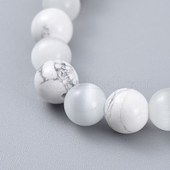 Bracciali tratto gemma naturali e sintetici&nbsp;BJEW-JB04506