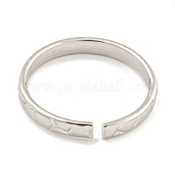 Bagues ouvertes en acier inoxydable 304 anti-ternissement pour hommes et femmes&nbsp;RJEW-P114-06P