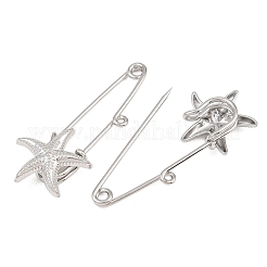Broches de acero inoxidable 304 con forma de estrella de mar&nbsp;SA-CBA098D-16C-P01