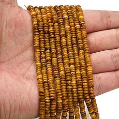 Chapelets de perles d'œil de tigre naturel&nbsp;G-L635-A31-4x2mm-02