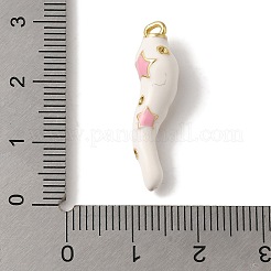 Colgantes de esmalte de latón chapado en rack&nbsp;KK-A229-29G-02