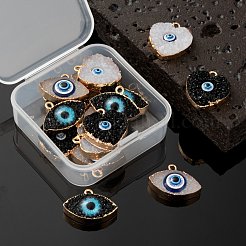 16 Stk. 2 Stil Druzy Harz Anhänger&nbsp;RESI-LS0001-17