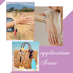 Kits de fabrication de porte-clés et de bracelets avec mots d'amour à faire soi-même&nbsp;DIY-PH0008-76
