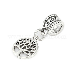 Breloques européennes en laiton placage en rack&nbsp;KK-R200-15AS