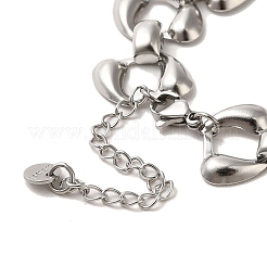 Anlaufgeschützte Gliederkettenarmbänder aus Edelstahl 304 in Tropfenform&nbsp;BJEW-Q776-05P