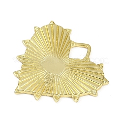 Pendentifs en laiton texturé&nbsp;X-KK-M322-19G
