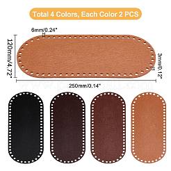8 Stück ovaler Filzstoff in 4 Farben&nbsp;DIY-PH0009-23