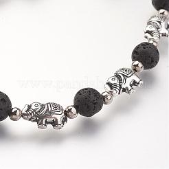 Armbänder aus natürlichen Lavasteinen&nbsp;BJEW-JB02715