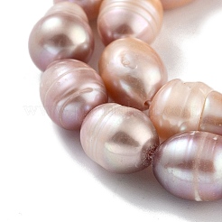 Fili di perle di perle d'acqua dolce coltivate naturali&nbsp;PEAR-P062-12C