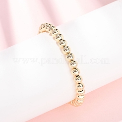 Runde Messingperlenarmbänder für Frauen&nbsp;BJEW-H640-04A-G