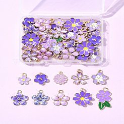 Colgantes de esmalte de aleación 50pcs 10 estilos&nbsp;FIND-FS0003-17
