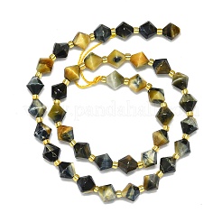 Fili di perline di occhio di tigre naturale&nbsp;G-I376-B04-01