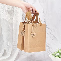 Rechteckige Kraftpapiertüten mit Griff&nbsp;CARB-NB0001-05
