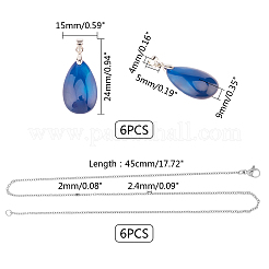 Kits zur Herstellung von Halsketten mit Anhänger zum Selbermachen&nbsp;DIY-UN0002-13P
