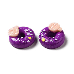 Cabochons décodés alimentaires imitation résine opaque&nbsp;CRES-M014-01I