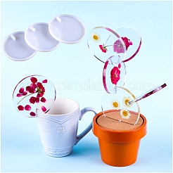 Kunststoff-Blumentopfhalter für Tassenmatten Home Office Bar Dekoration&nbsp;AJEW-H110-01