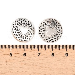 Tibetischen Stil Legierung Ösenknöpfe&nbsp;TIBE-Q044-04AS-RS