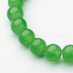 Pulseras de vidrio redondo de estiramiento&nbsp;BJEW-F235-04