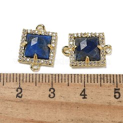 Natürliche Lapislazuli facettierte quadratische Glieder&nbsp;G-I375-03G-02