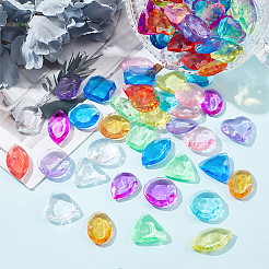 150pcs 10 Farben transparente Acrylperlen&nbsp;DIY-PH0008-88