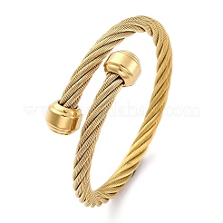 Drehmoment-Armreifen aus 304er Edelstahl für Damen&nbsp;BJEW-P310-23G