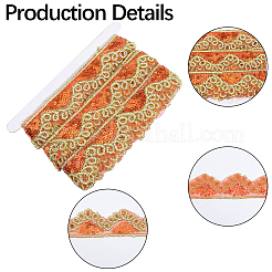 Ruban de dentelle polyester scintillant&nbsp;SRIB-WH20020-049E