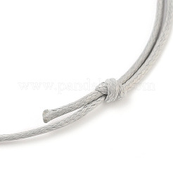 Bracelets à breloques ajustables en cordon tressé en polyester ciré&nbsp;BJEW-JB05547