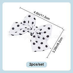 2 décoration de chaussure en polyester avec nœud papillon&nbsp;FIND-DR0001-64A