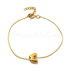 Bracelets à chaîne serpentine en acier inoxydable 304&nbsp;LS-BJEW-H608-01G-W