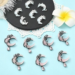10 pz 2 stili pendenti in lega di resina&nbsp;FIND-YW0011-44