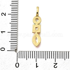 Pendentifs avec zircon cubiques à micro-pavés en laiton&nbsp;KK-A245-04G