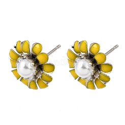 Boucles d'oreille en laiton émaillé&nbsp;KK-CBA8324-27P-02