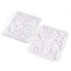 2 Stück 2 Stil Schmetterling DIY Cabochon Silikonformen&nbsp;DIY-TA0005-29