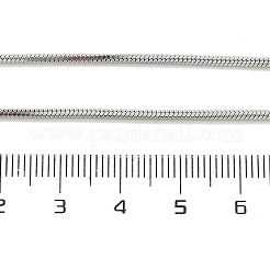 Anlaufgeschützte runde Schlangenketten-Halskette aus 304 Edelstahl für Männer und Frauen&nbsp;NJEW-K245-012C