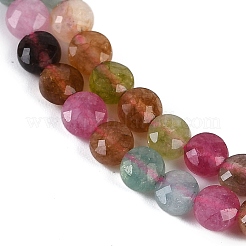 Natürliche weiße Jade Nachahmung Turmalin Perlen Stränge&nbsp;G-H062-B01-01