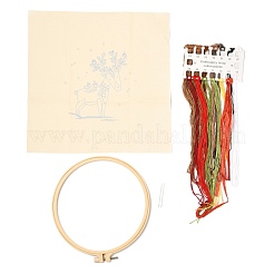 Set di tappetini per tazze da ricamo fai da te a tema natalizio&nbsp;DIY-P021-B05
