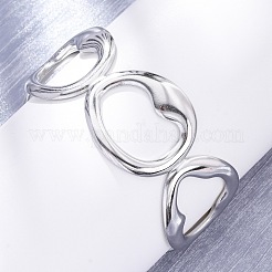 Braccialetti a polsino in acciaio inossidabile 304 per donna&nbsp;BJEW-D306-07P