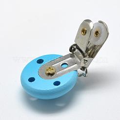 Clip porta ciuccio in legno tinto&nbsp;WOOD-Q025-03