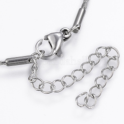 Bracciali a catena Boston Link in acciaio inossidabile 304 anti-ossidazione&nbsp;X-BJEW-K172-26P
